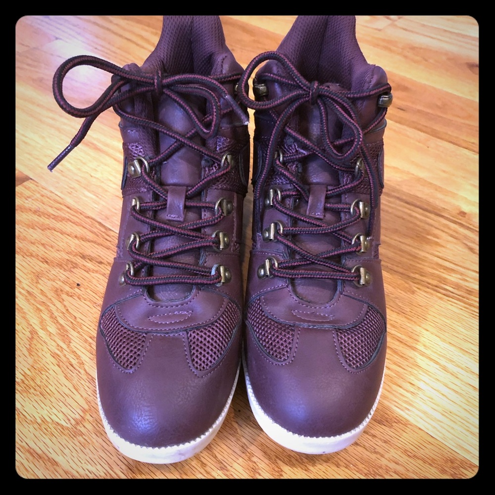 Hidden wedge sneakers.